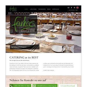 Webseite Farkas-Catering